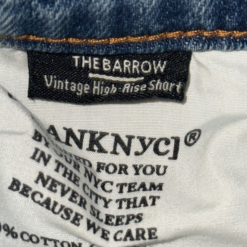 Blank NYC The Barrow Vintage High Rise Distressed Denim Shorts - Picture 5 of 5